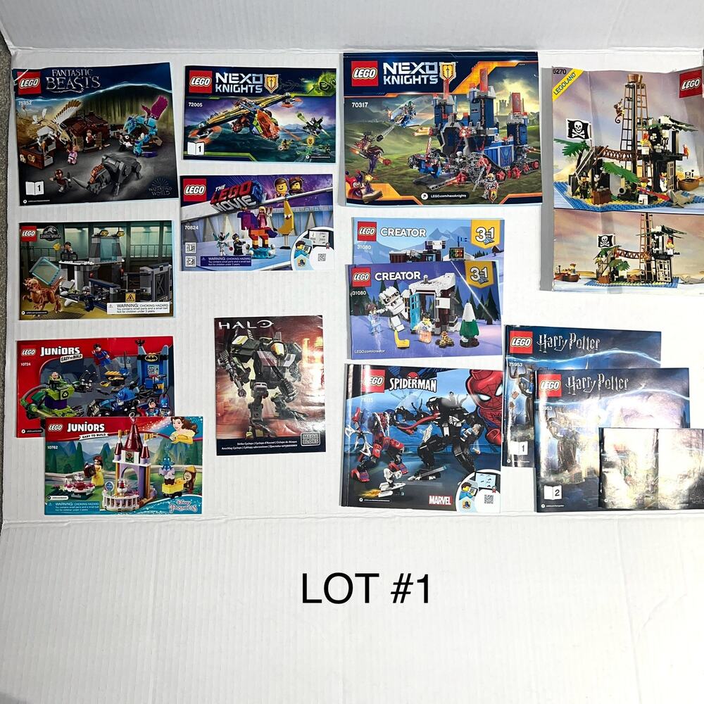 LOT of LEGO Instruction Manuals ONLY (no legos) Lot #1